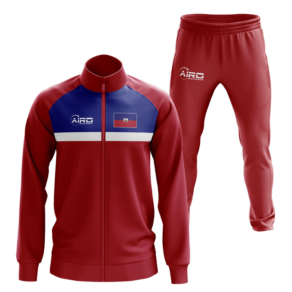 Haiti Concept Football Tracksuit (Red)_0