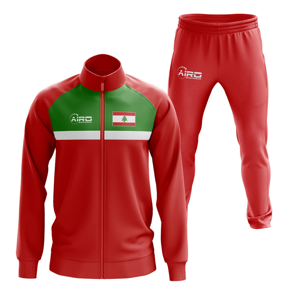 Lebanon Concept Football Tracksuit (Red)_0