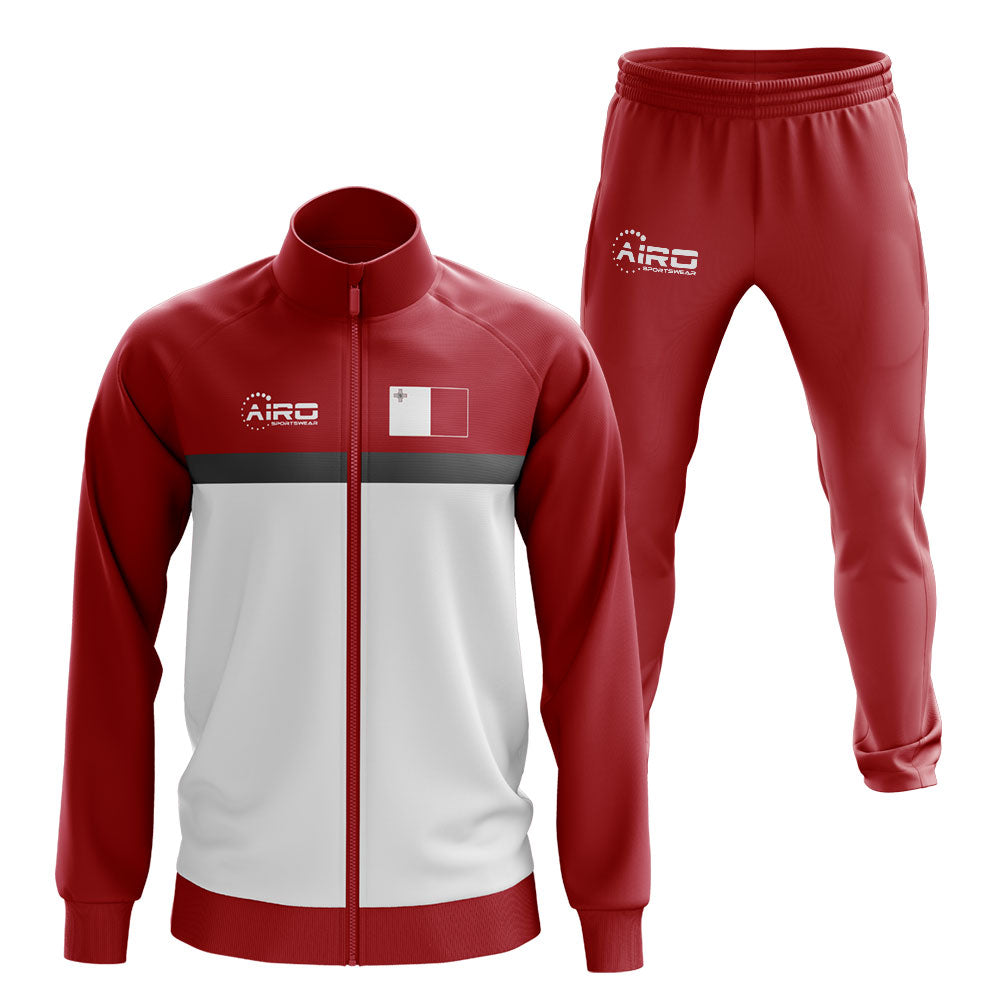 Malta Concept Football Tracksuit (Red)_0