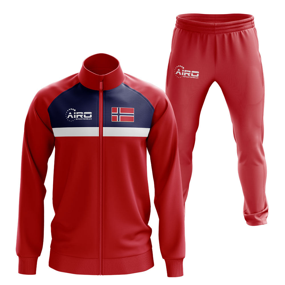 Norway Concept Football Tracksuit (Red)_0