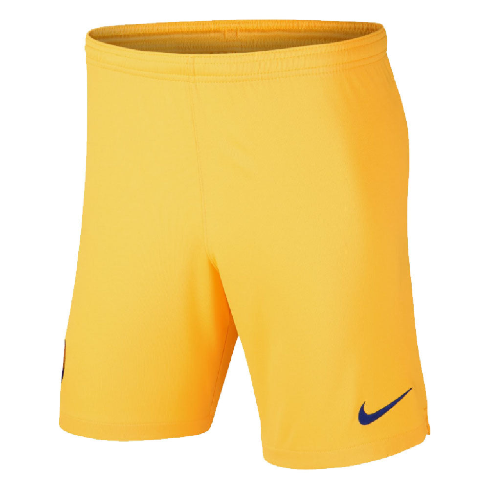 2019-2020 Barcelona Away Nike Football Shorts Yellow (Kids)_0