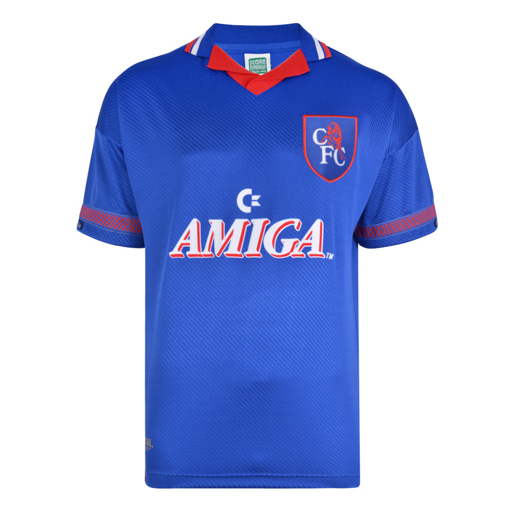 Score Draw Chelsea 1994 Retro Football Shirt_0
