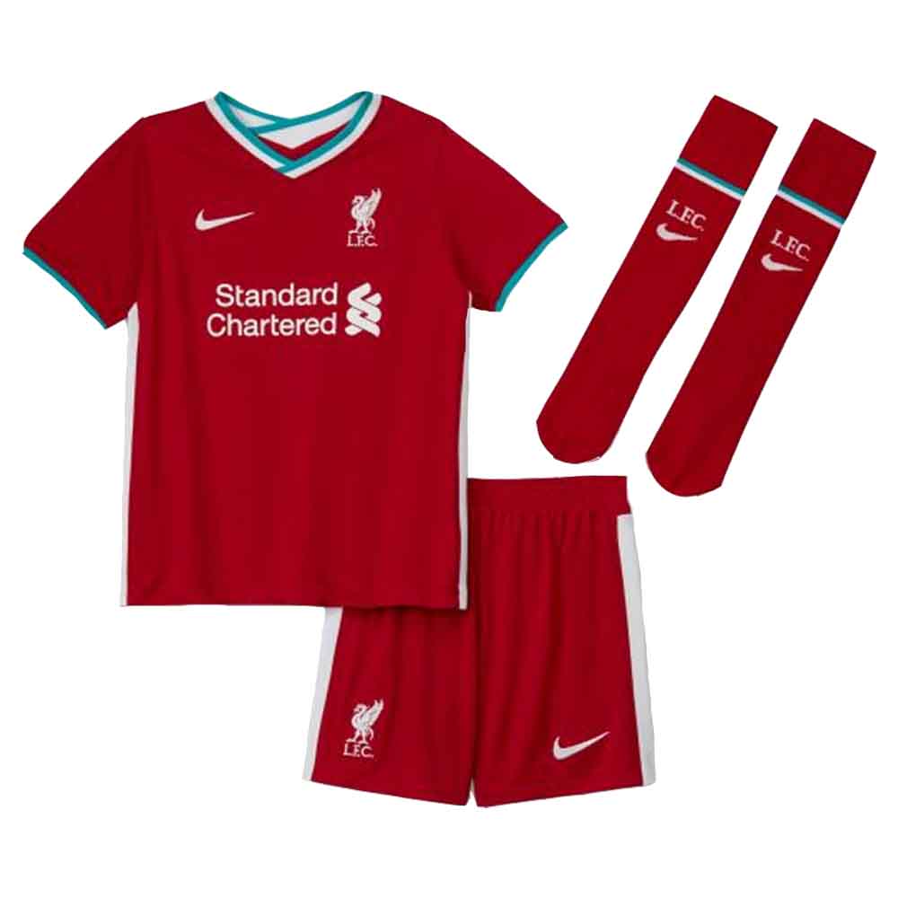 2020-2021 Liverpool Home Nike Little Boys Mini Kit_0