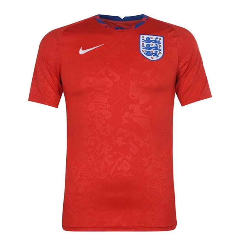 2020-2021 England Pre-Match Training Shirt (Red)_0