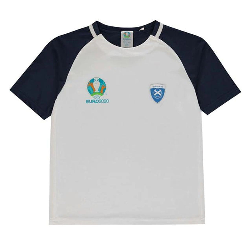 Scotland 2021 Polyester T-Shirt (White) - Kids_0