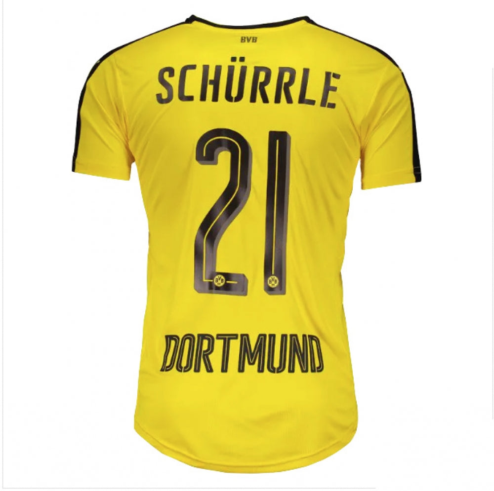 Borussia Dortmund 2016-17 Home Shirt Schurrle #21 ((Fair) M)_0