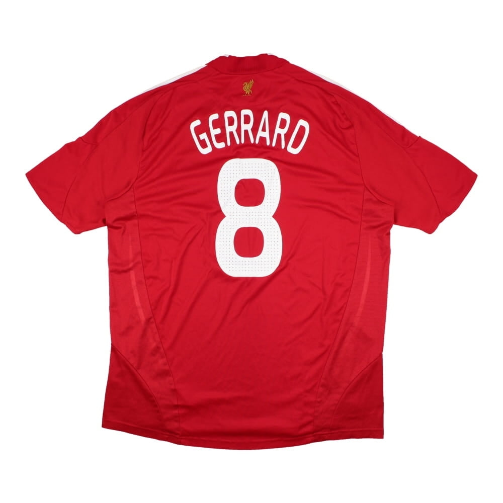 Liverpool 2008-10 Home Shirt (Gerrard #8) ((Very Good) XL)_0