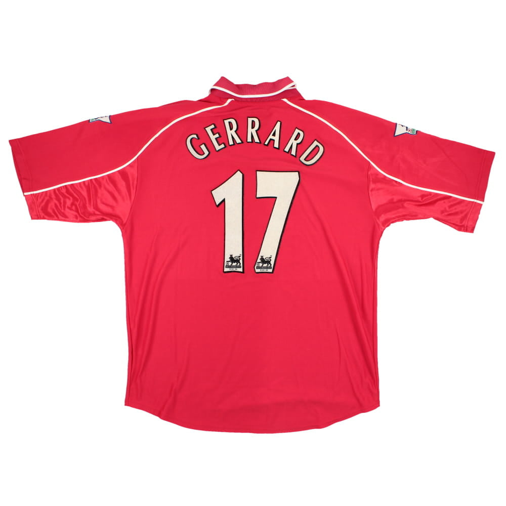 Liverpool 2000-02 Home Shirt (Gerrard #17) (M) (Very Good)_0