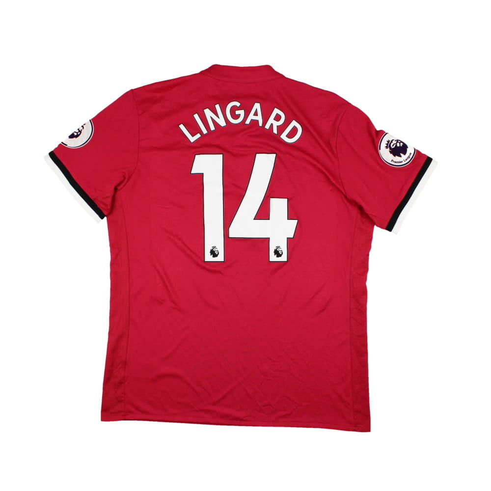 Manchester United 2017-18 Home Shirt (Lingard #14) (L) (Excellent)_0