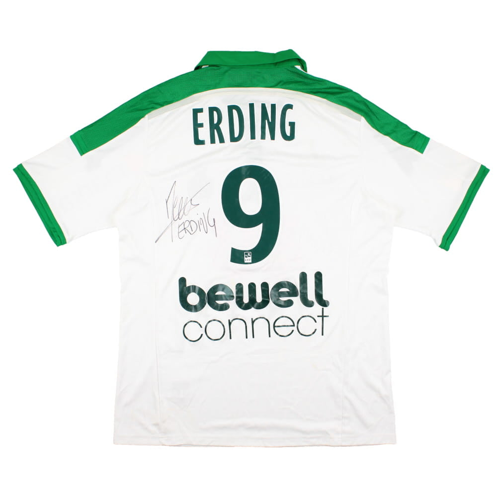 St Etienne 2014-15 Away Shirt (L) Erdinc #9 (Signed) (Good)_0