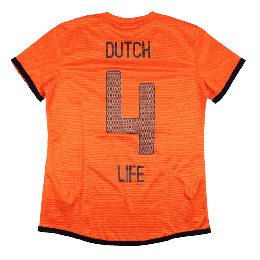 Holland 2012-13 Home Shirt (Dutch #4 Life) (Womens M) (Mint)_0