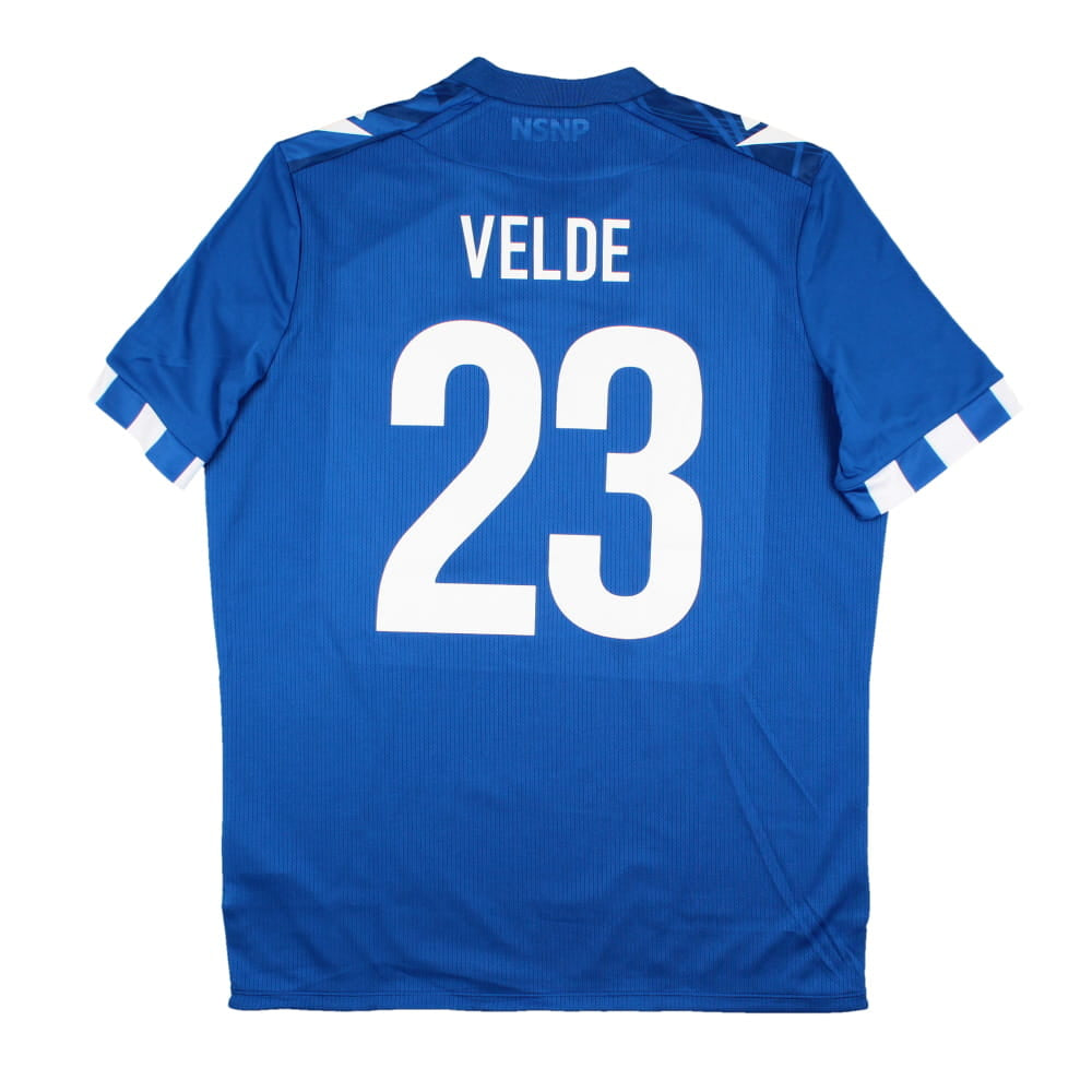 2022-2023 Lech Poznan Home Shirt (L) Velde #23 (Excellent)_0