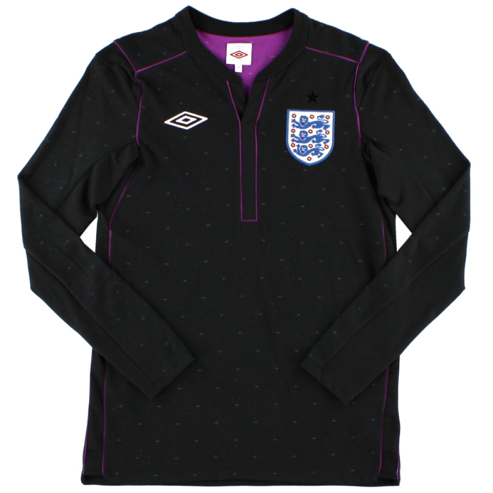 2010-2011 England Goalkeeper LS Shirt (Black) (Excellent)_0