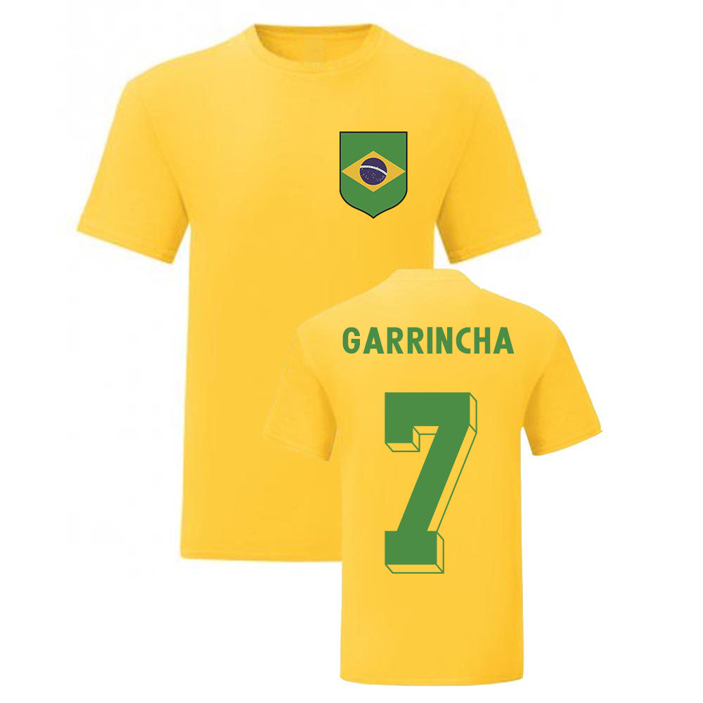 Garrincha Brazil National Hero Tee\'s (Yellow)_0