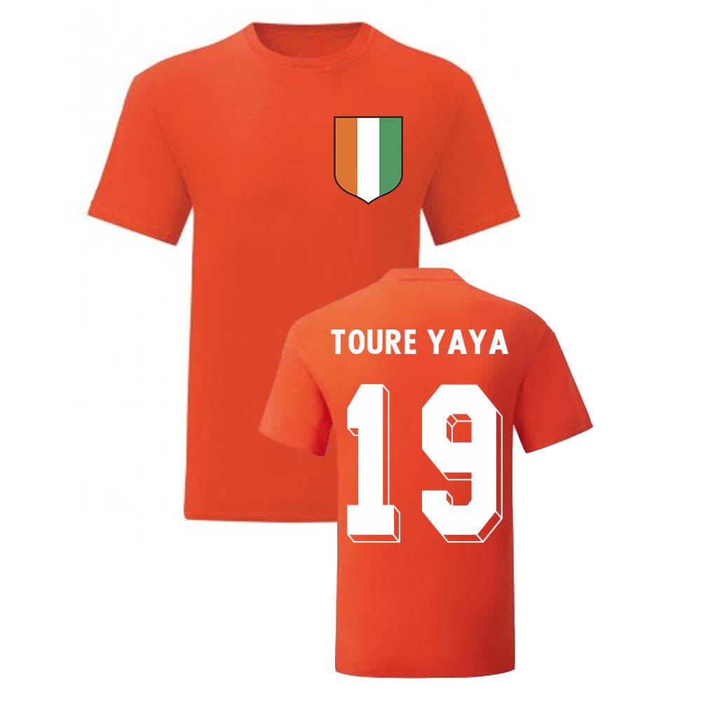 Yaya Toure Ivory Coast National Hero Tee (Orange)_0