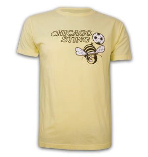 Mens Chicago Sting Basic T and Yellow 100% cotton_0