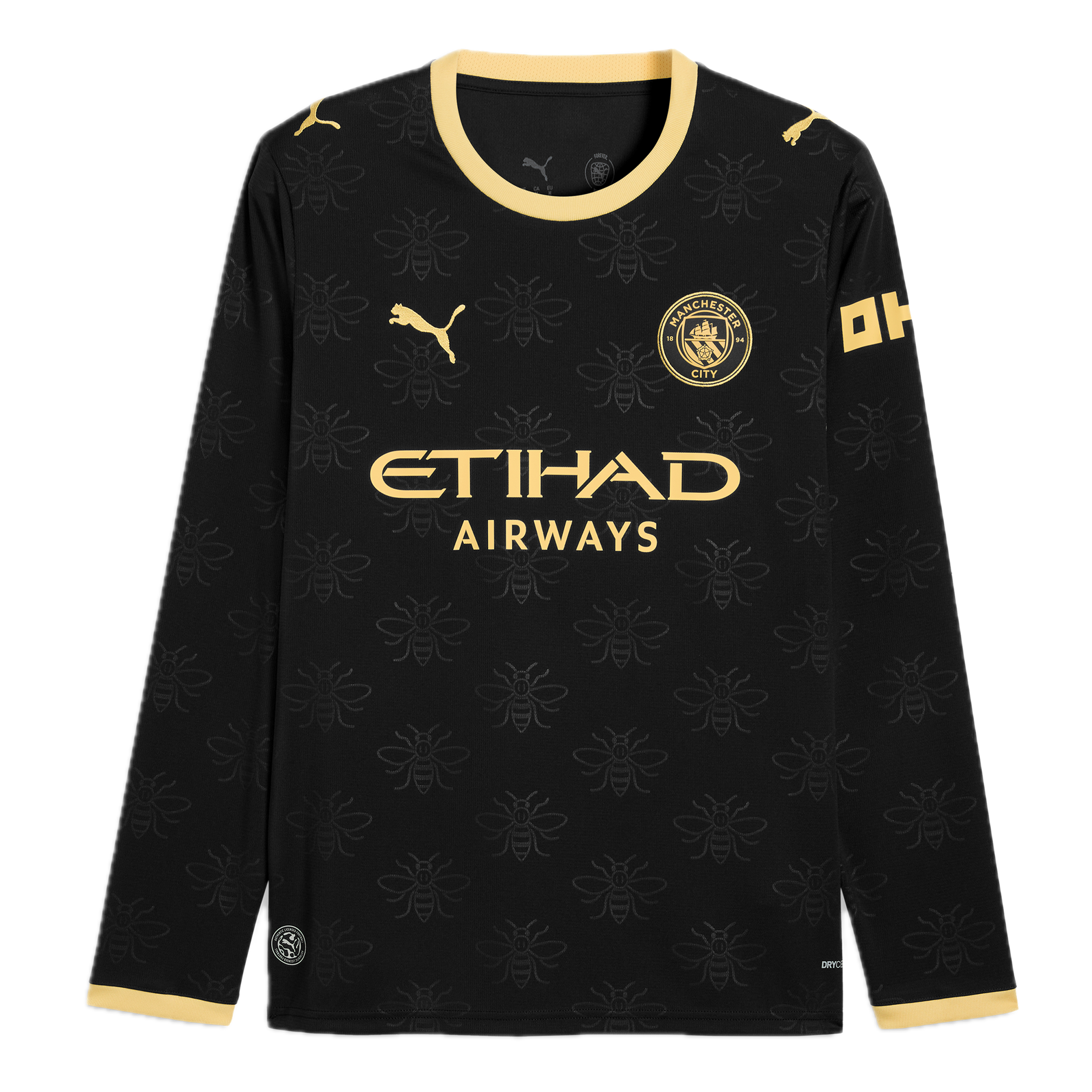 Maillot domicile Man City manches longues 2025/26