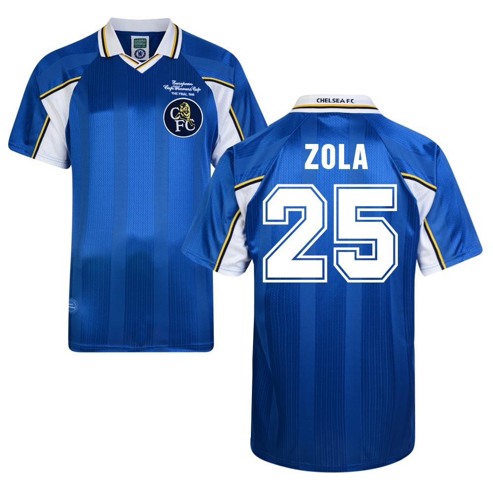 Score Draw Chelsea 1998 Home Shirt (Zola 25)_0