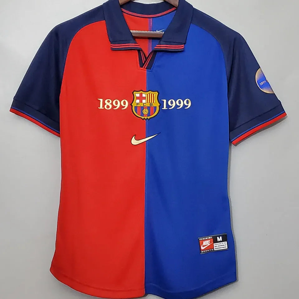 Retro Barcelona 1998/99 Home Jersey 100Y