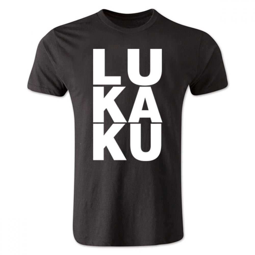 Romelu Lukaku Man Utd T-Shirt (Black/White) - Kids_0