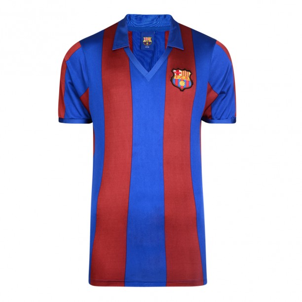 Score Draw Barcelona 1982 Home Shirt_0