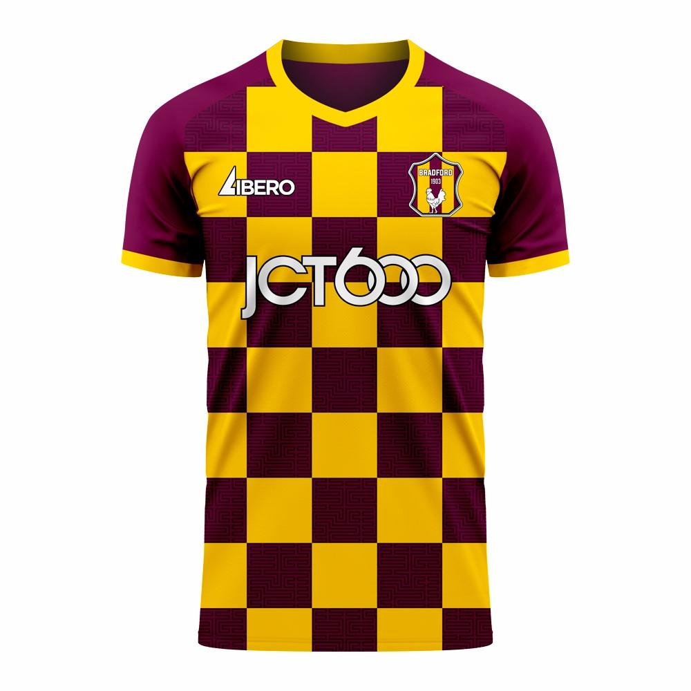 Bradford 2023-2024 Home Concept Football Kit (Libero) - Adult Long Sleeve_0