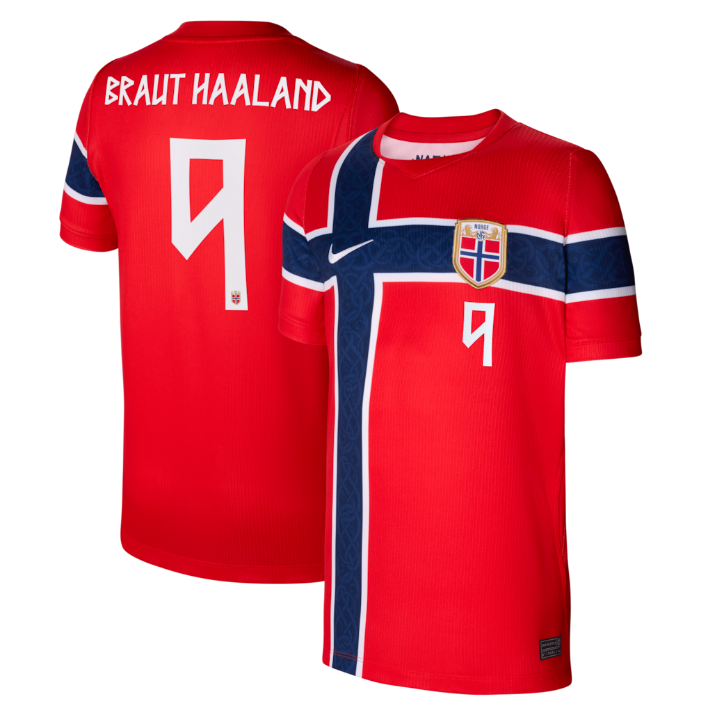 Norway 2026 World Cup Haaland 9 Home Jersey
