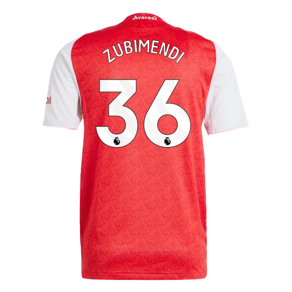 Arsenal 2025/26 Zubimendi 36 Home Jersey Arsenal 2025/26 Zubimendi 36 Home Jersey
