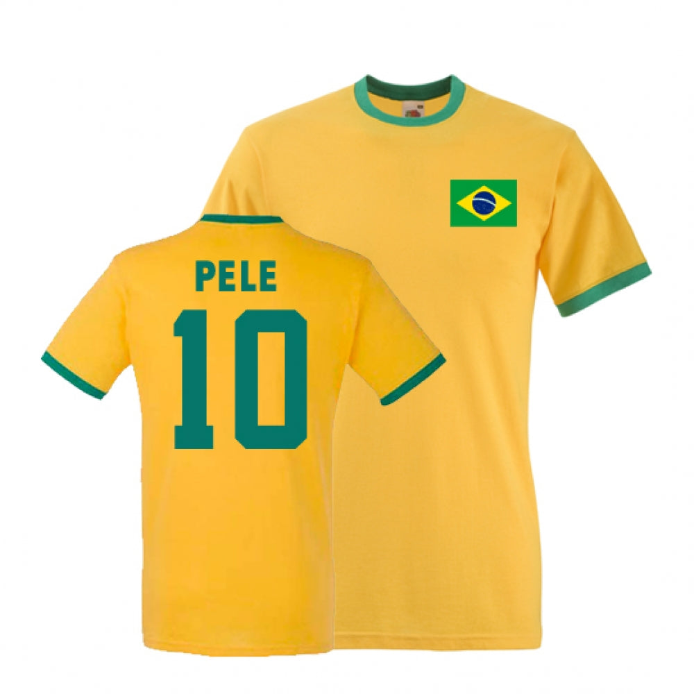 Pele Brazil Ringer Tee (yellow)_0