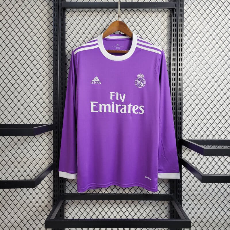 Retro Real Madrid 2016/17 Long Sleeve Away Jersey