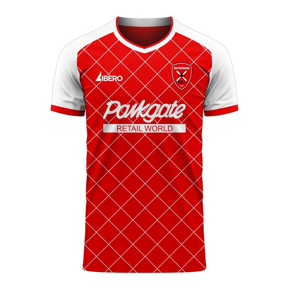 Rotherham 2023-2024 Home Concept Football Kit (Libero)_0