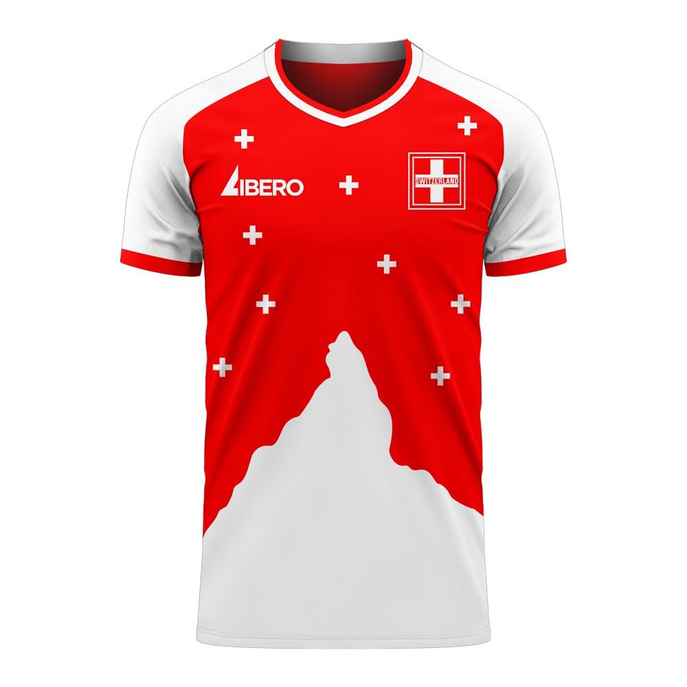 Switzerland 2023-2024 Home Concept Football Kit (Libero) - Adult Long Sleeve_0