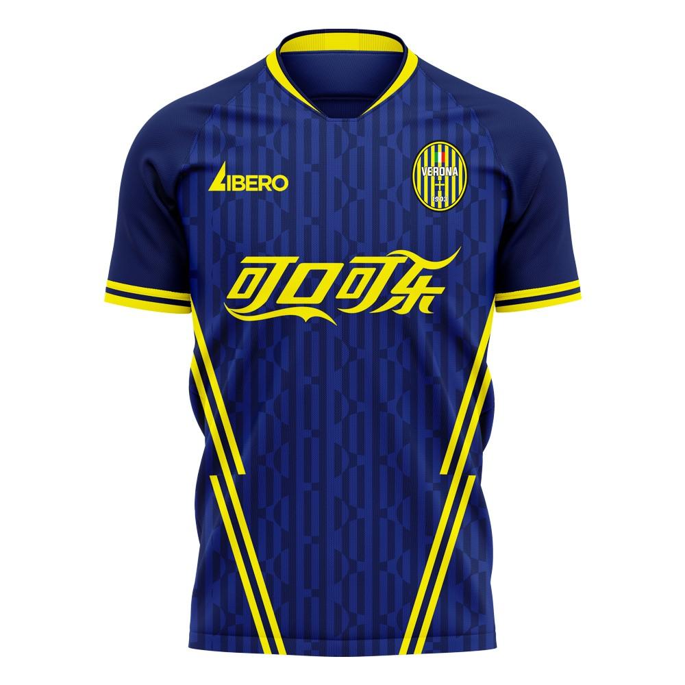Hellas Verona 2023-2024 Home Concept Football Kit (Libero) - Adult Long Sleeve_0