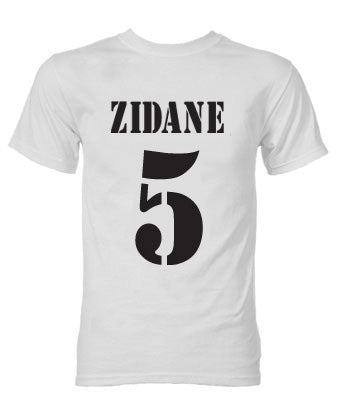 Zinedine Zidane Real Madrid Galactico T-Shirt (White)_0