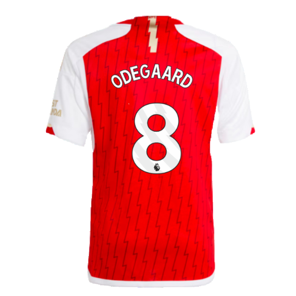 2023-2024 Arsenal Home Shirt (Kids) (Odegaard 8)_2