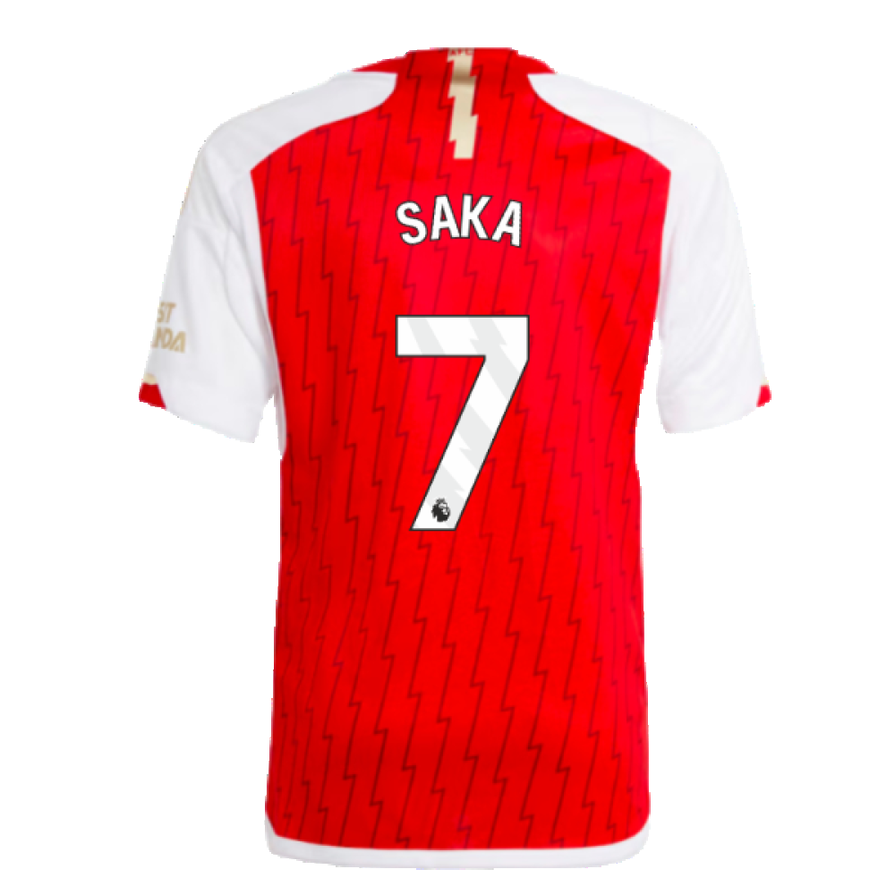 2023-2024 Arsenal Home Shirt (Kids) (Saka 7)_2