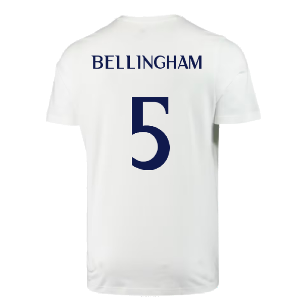 2023-2024 Real Madrid DNA Graphic Tee (White) (Bellingham 5)_2