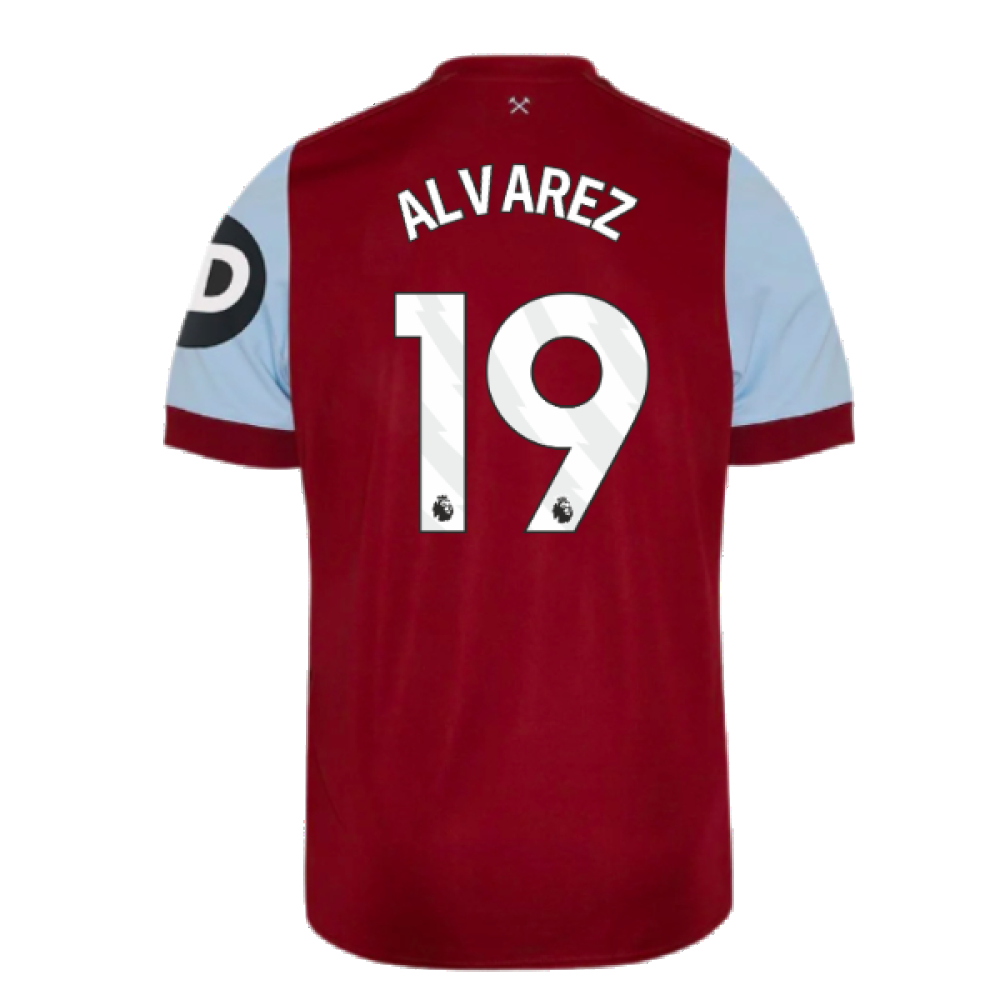 2023-2024 West Ham Home Shirt (Kids) (ALVAREZ 19)_2