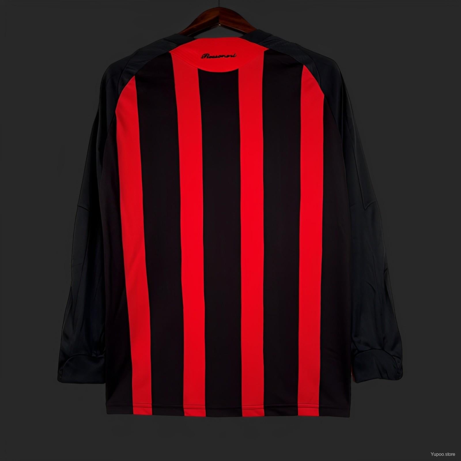 Retro AC Milan 2008/09 Home Jersey - Long Sleeve