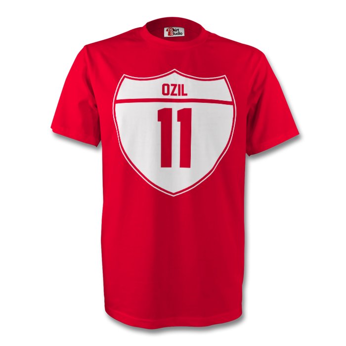 Mesut Ozil Arsenal Crest Tee (red) - Kids_0