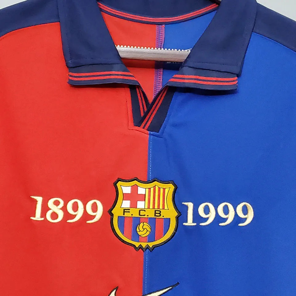 Retro Barcelona 1998/99 Home Jersey 100Y