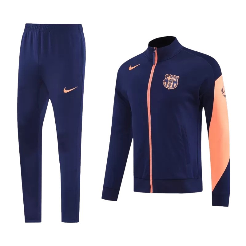 Barcelona 2025/26 Jacket Tracksuit - Navy & Orange