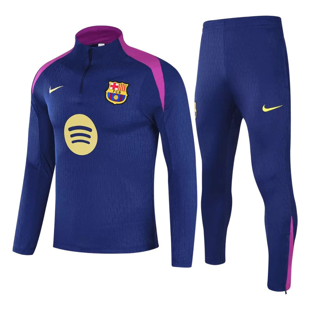Barcelona 2025/26 1/4 Zip Tracksuit - Navy
