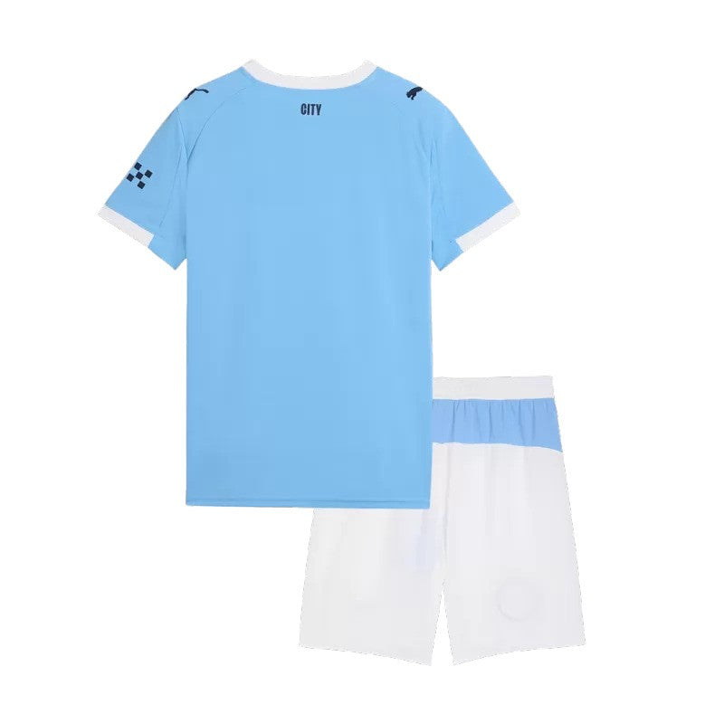 Manchester City 2025/26 Home Kids Kit