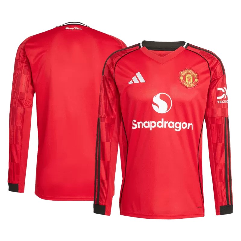 Man United 2025/26 Home Long Sleeve Jersey