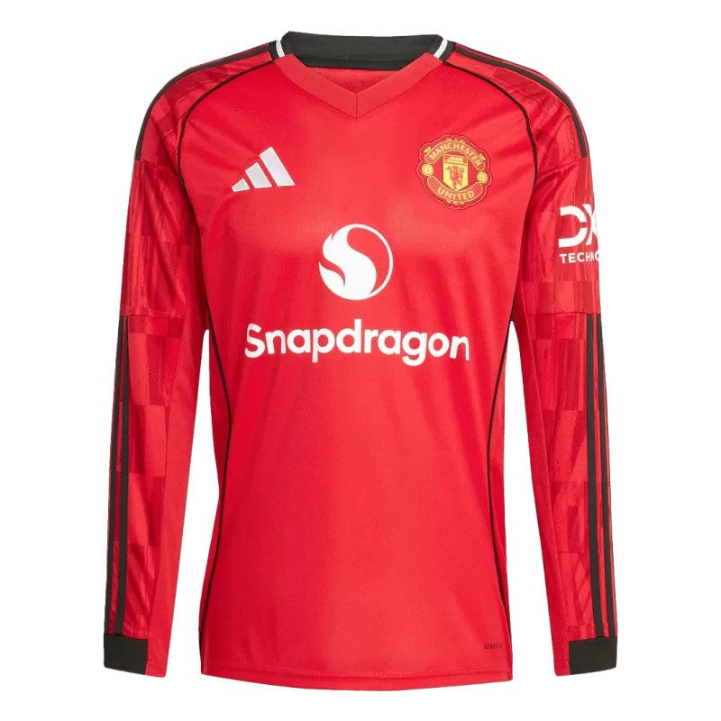 Man United 2025/26 Home Long Sleeve Jersey
