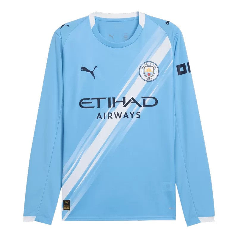Man City 2025/26 Home Long Sleeve Jersey