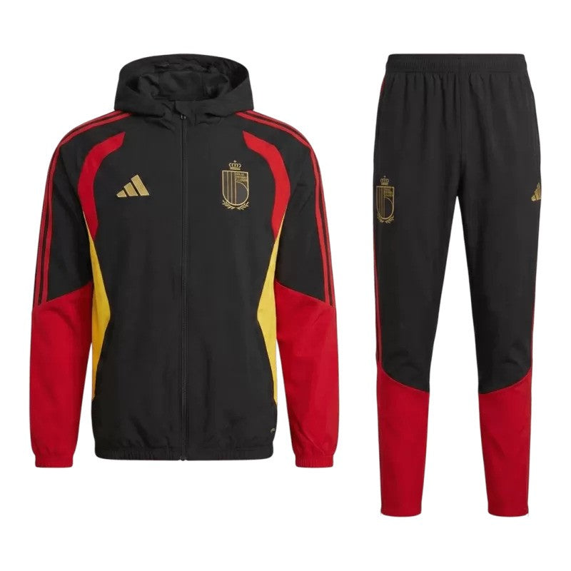 Belgium 2026 Hoodie Tracksuit - Red & Black