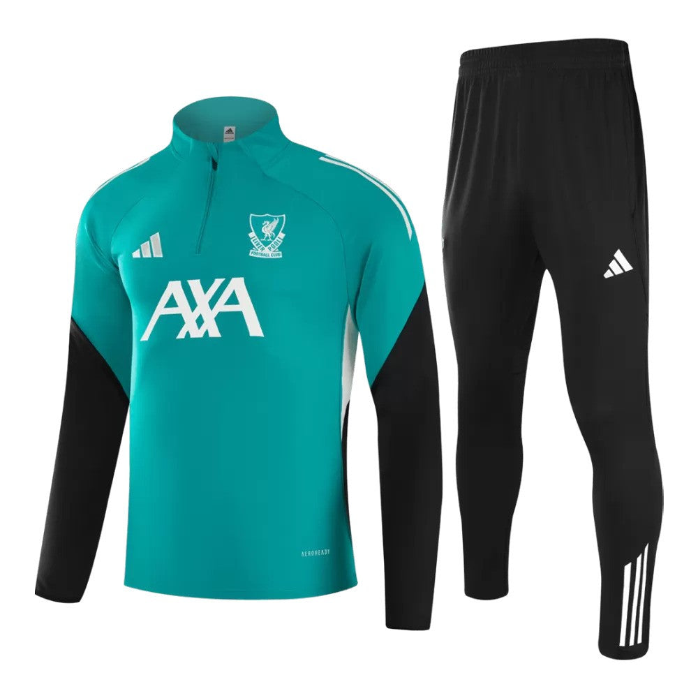 Liverpool 2025/26 1/4 Zip Tracksuit - Green