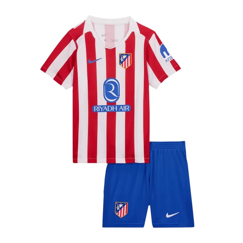 Atletico Madrid 2025/26  Home Kids Kit
